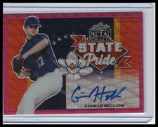 2021 Leaf Metal Draft #SP-GH1 Gunnar Hoglund State Pride Autographs #2/10