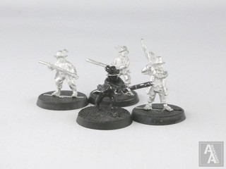 (2752) Metal Hobbit Shirriffs x 4 Good Army Lord Of The Rings Hobbit Middle