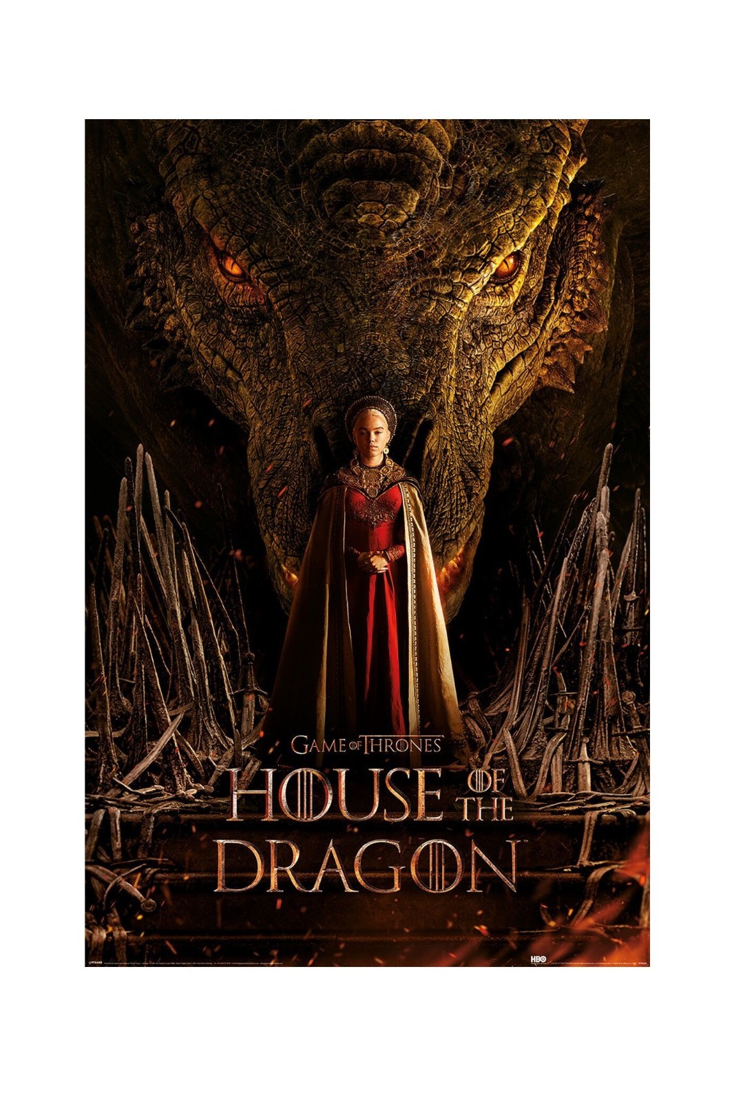 House Of The Dragon Large Poster 61x91.5 cm | 24x36 inch New Movie Throne