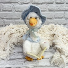 Cuddle Barn Mother Goose Blue Nursery Rhymes Talking  & Moving 14” Plush Toy