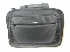Targus Black Padded 15" Laptop Briefcase Messenger Bag w/Trolley Strap  Pockets