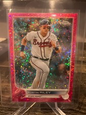 Austin Riley 2022 Topps Chrome Pink Sparkle /350