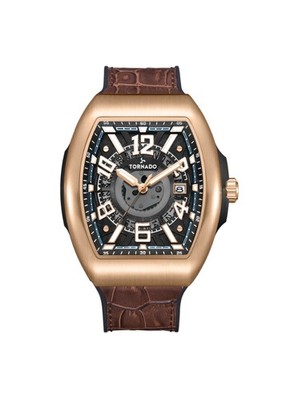 Tornado Aristocrate Men's Analog Watch | Black Dial, 44mm, 50 m (5 ATM)