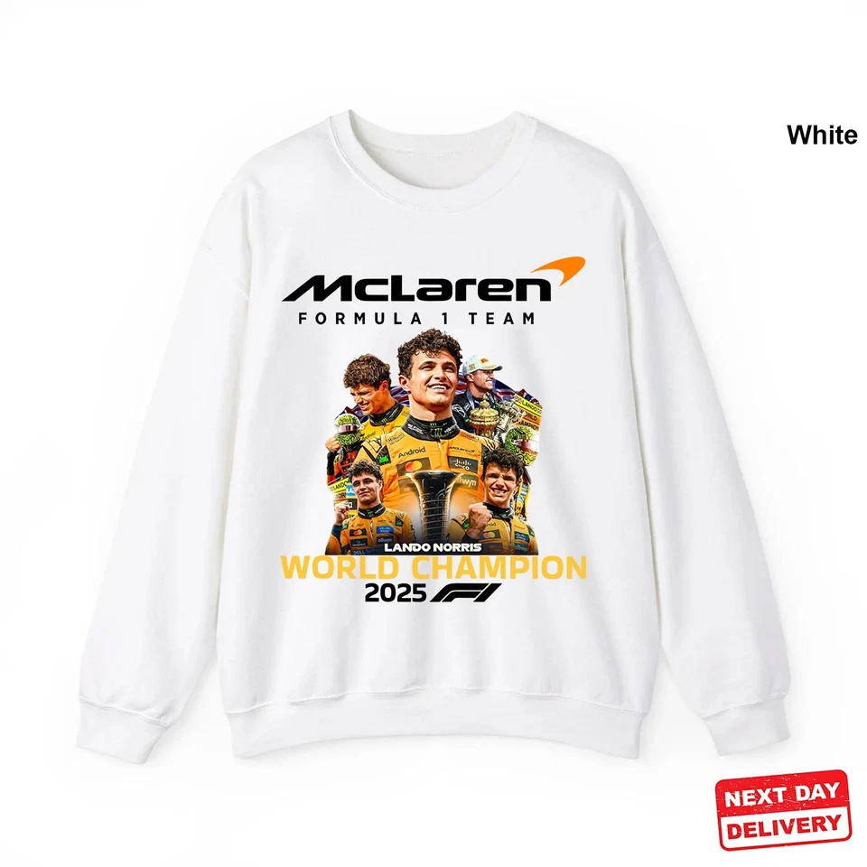 Sudadera McLaren F1 Lando Norris 2025 Campeón del Mundo de Fórmula Uno de la FIA Foto 4 de 4