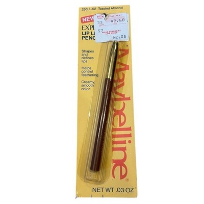 Maybelline Expert Touch Lip Liner Pencil Toasted Almond NOS Sealed VTG Prop