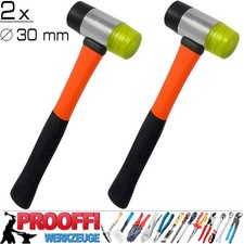 2 x Gummihammer Schonhammer Karosserie Ausbeul Allround Hammer Fiberglas Ø 30mm