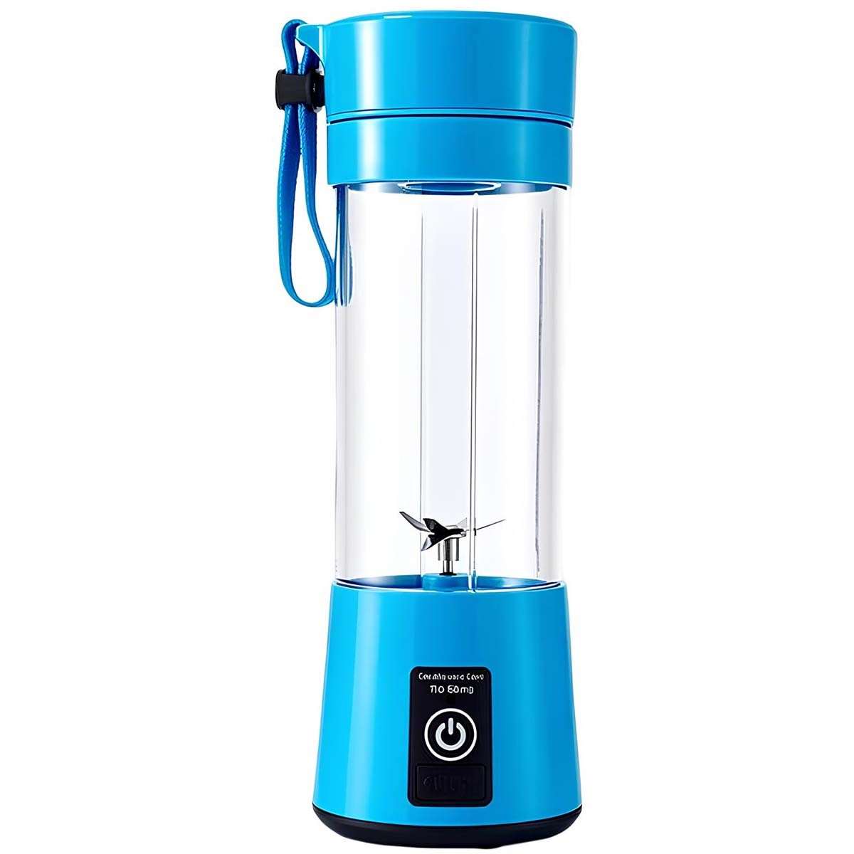 Mixeur portable rechargeable 380 ml mini blender jus de fruits bleu
