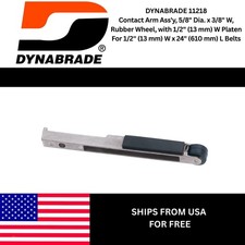 Dynabrade 11218 Contact Arm Assembly 5/8" x 3/8" Rubber Wheel NEW OEM USA