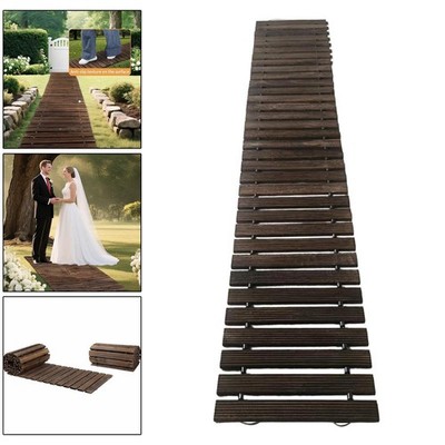 Holzgartenweg, Steg, Terrasse, Veranda, gerader Weg, Ausrollung
