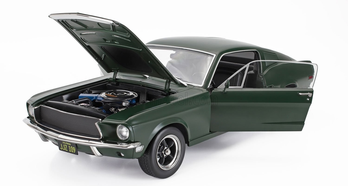 1/12 Scale Ford Mustang GT Fastback Bullitt 1968 Dark Green