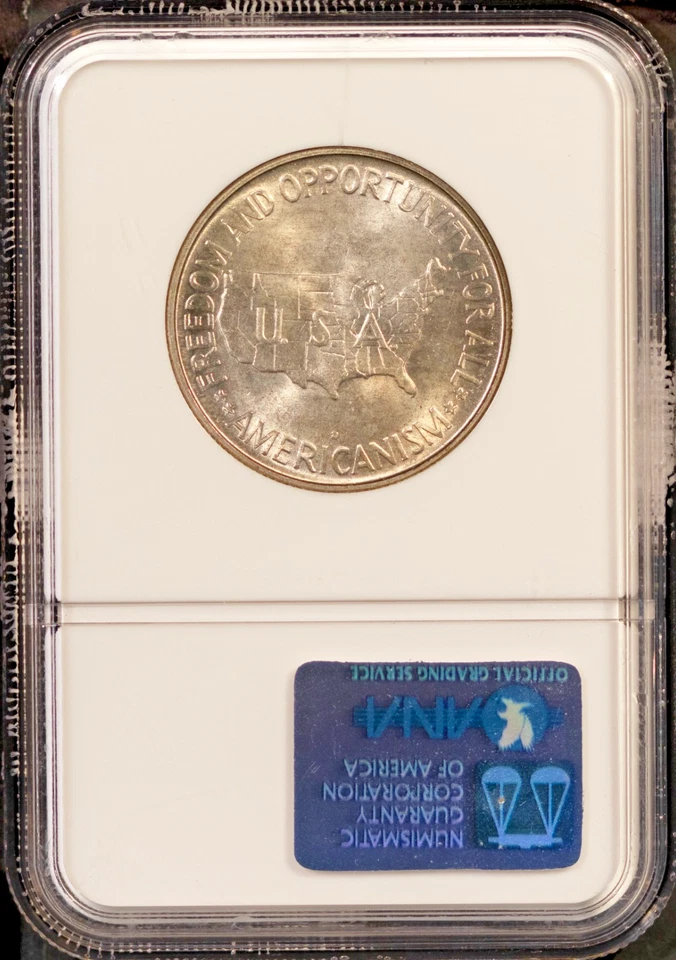 1954-D 50c Silver Washington-Carver Half-dollar MS 65 NGC # 273189-002 + Bonus - Image 2 of 2