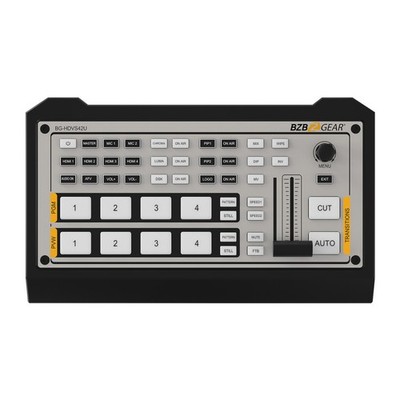 BZBGEAR 4 Channel Live Streaming Video Switcher Audio Mixer PRO