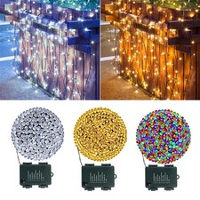 50-200 LED Battery Powered Fairy Lights String Garden Outdoor Party Wedding Xmas