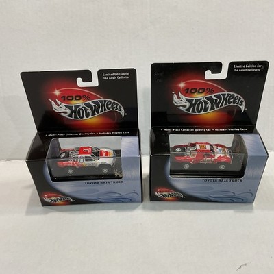 Two Hot Wheels 100% Toyota Baja Truck Sealed  Premium Black Box Real Riders