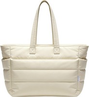 Bagasin Handtasche Damen Groß, Puffer Laptoptasche 15,6 Zoll Shopper Tasche