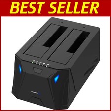 Dual Bay Hard Drive Docking Station - 20TB SSD/HDD