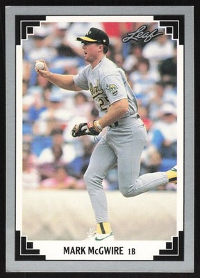 Mark McGwire 1991 Leaf #487 JS1