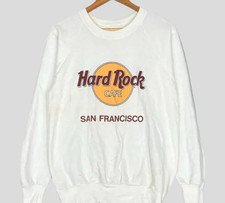 custom Hard Rock logo white Sweatshirt All sizes S to 5Xl JJ6026