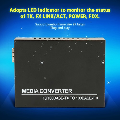 SFP Ethernet Switch 10M 100M Auto Negotiate Full Half Duplex LED Indicator Fi CB - Afbeelding 11 van 31