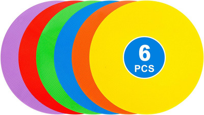 9 Inch Spot Markers Flat Field Cones, Non Slip Rubber Agility Markers Flat Field