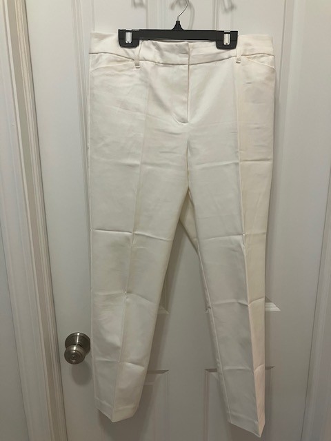 Liz Claiborne Women's Career Emma Classic Size 4 Dress Pants White