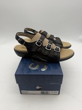 SAS Mystic Sandal Black Women's Sz 7.5 S Shoes New In Box USA Made