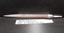 Vintage HELLER 6 " Half Round File Swiss Pattern, Double Cut No. 2  Made in USA
