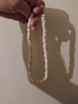 Chunky Vintage Puka Shell Necklace 16 Inches All Ready for Summer!! 