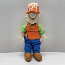 Vintage The Home Depot Homer D Poe Plush Doll Stuffed Plushie Toy Mascot RARE
