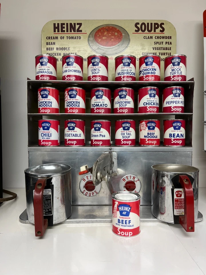 1960’s Heinz Soup Warmer Display Cans - Image 4 of 4