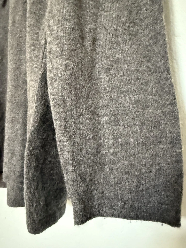 Seldom Hoodie Kapuzen Pullover XL Grau GEBRAUCHT 100% Merino Wolle - Bild 2 von 4