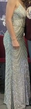 Silver Prom Dress Size 0