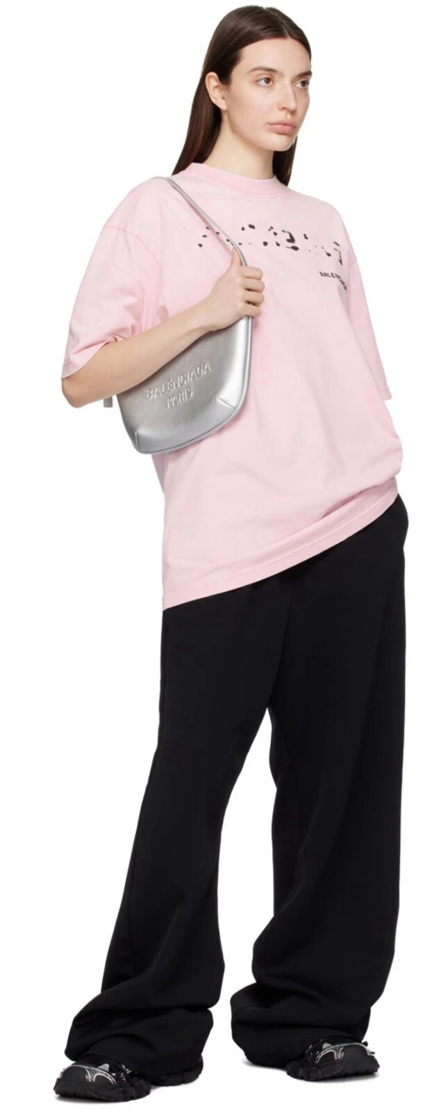 Borsa a tracolla Balenciaga argento in pelle Mary Kate Hobo $1470