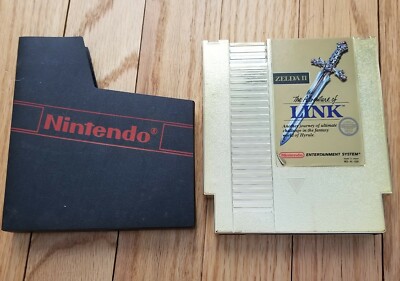 Zelda II: The Adventure of Link Gold Cartridge (NES) NES-ZL871104
