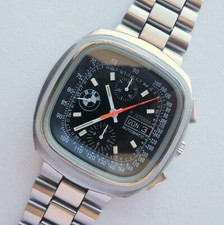 BMW M Chronograph Automatic Bracelet Wristwatch - Silver for sale 