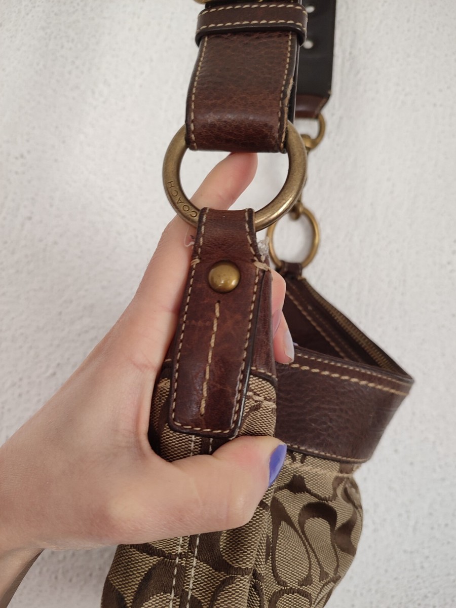 Coach Crossbody&Shoulder Bags Monogram Brown Leather&Canvas