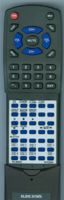 Replacement Remote for Integra RC-553C, CDC-3.4