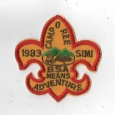 1983 Camporee BSA Simi Means Adventure RED Bdr. [AR-120]