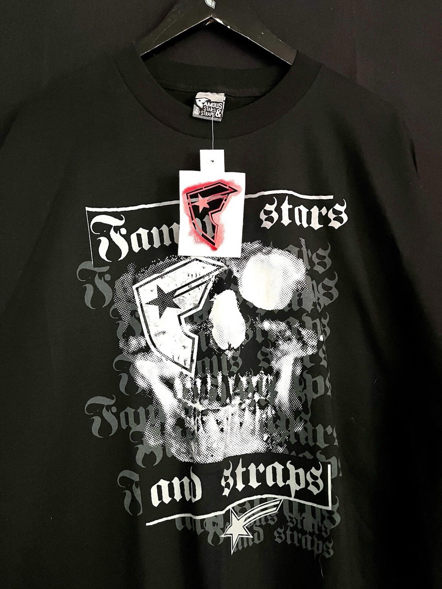 RARE Famous Stars And Straps OG Skull Shirt NWT 2 XL Travis