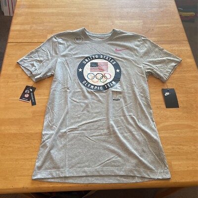 Nike Team USA Olympic Shirt Olympics US Tee CN1472-063 Gray Nike Team USA Olympic Shirt Olympics US Tee CN1472-063 Gray