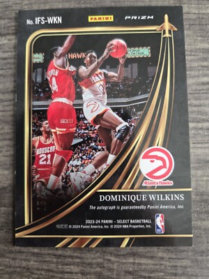 2023-24 Select Dominique Wilkins In Flight Neon Purple Pulsar