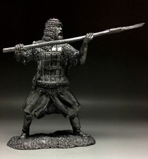 Tin toy soldiers Russian warrior 16-17 centuries 54mm figurine metal sculpture