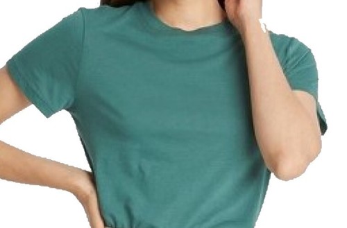 Women's Slim Fit Short Sleeve T-Shirts A New Day XXL Teal
