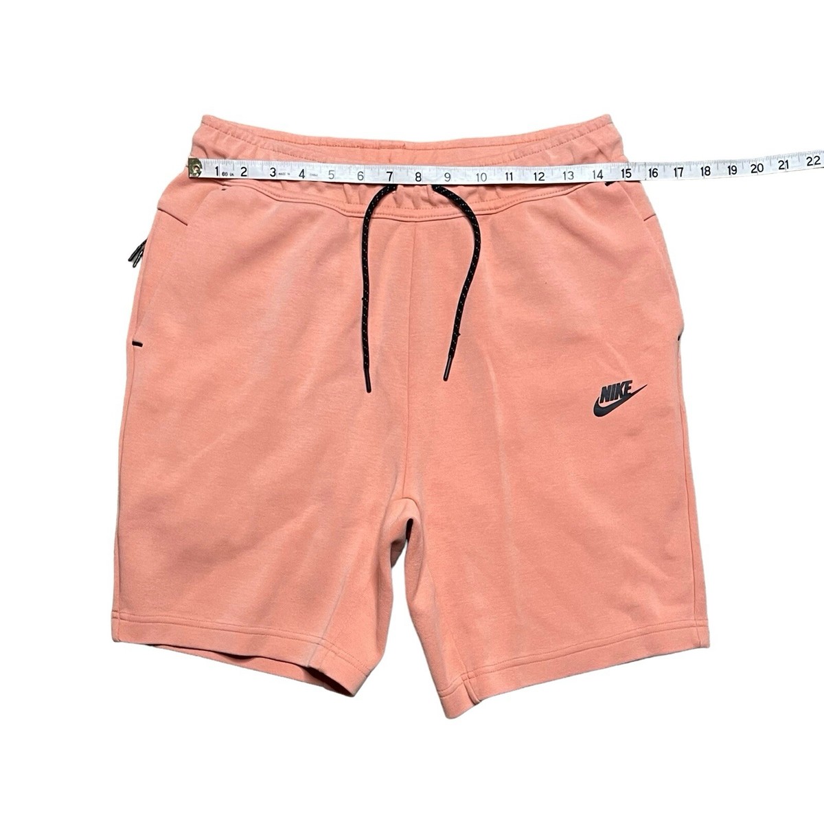 Nike Men's Small Sportswear Tech Fleece Shorts Peach Shorts CZ9912