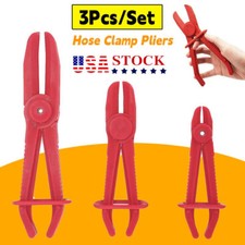 3pcs Hose Clamp Set Pinch Off Pliers Brake Fuel Hoses Gas Lines Radiator Tool