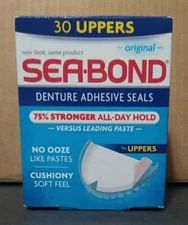Sea-Bond Denture Adhesive Seals Uppers Original 30 Each