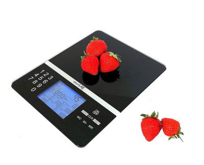 Smartlab Diet Nährwert Analysewaage - 5Kg I Digitale Lebensmittel Waage Mit Food