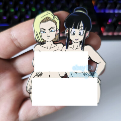 Rare Android 18 Chichi Metal Enamel Pin Badge Anime collection