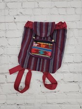 Hippie Mini Backpack Festival Woven Boho Multi Color Bag Boho Beach Tribal
