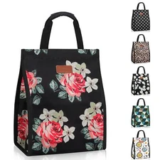 Lunch Bags for Women Insulated Reusable Lunch Tote with Internal Pocket Lunch...